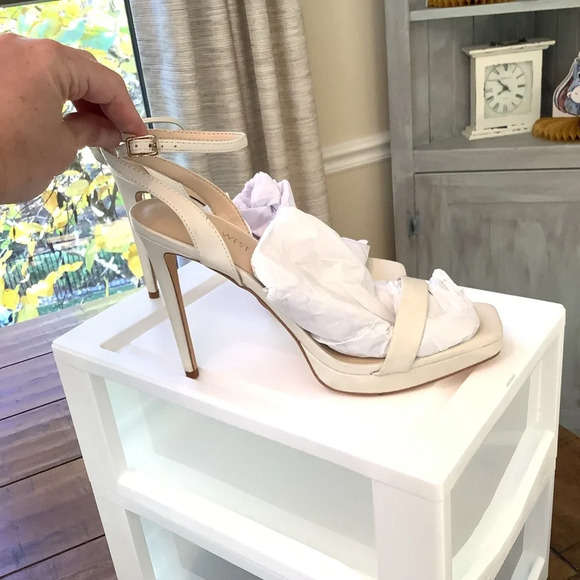 NWT Nine West Beige Zadie Square Toe Stiletto Size 9.5 - Picture 6 of 8